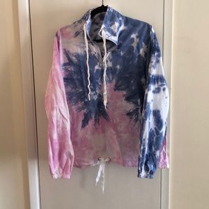 Tie dye wind breaker